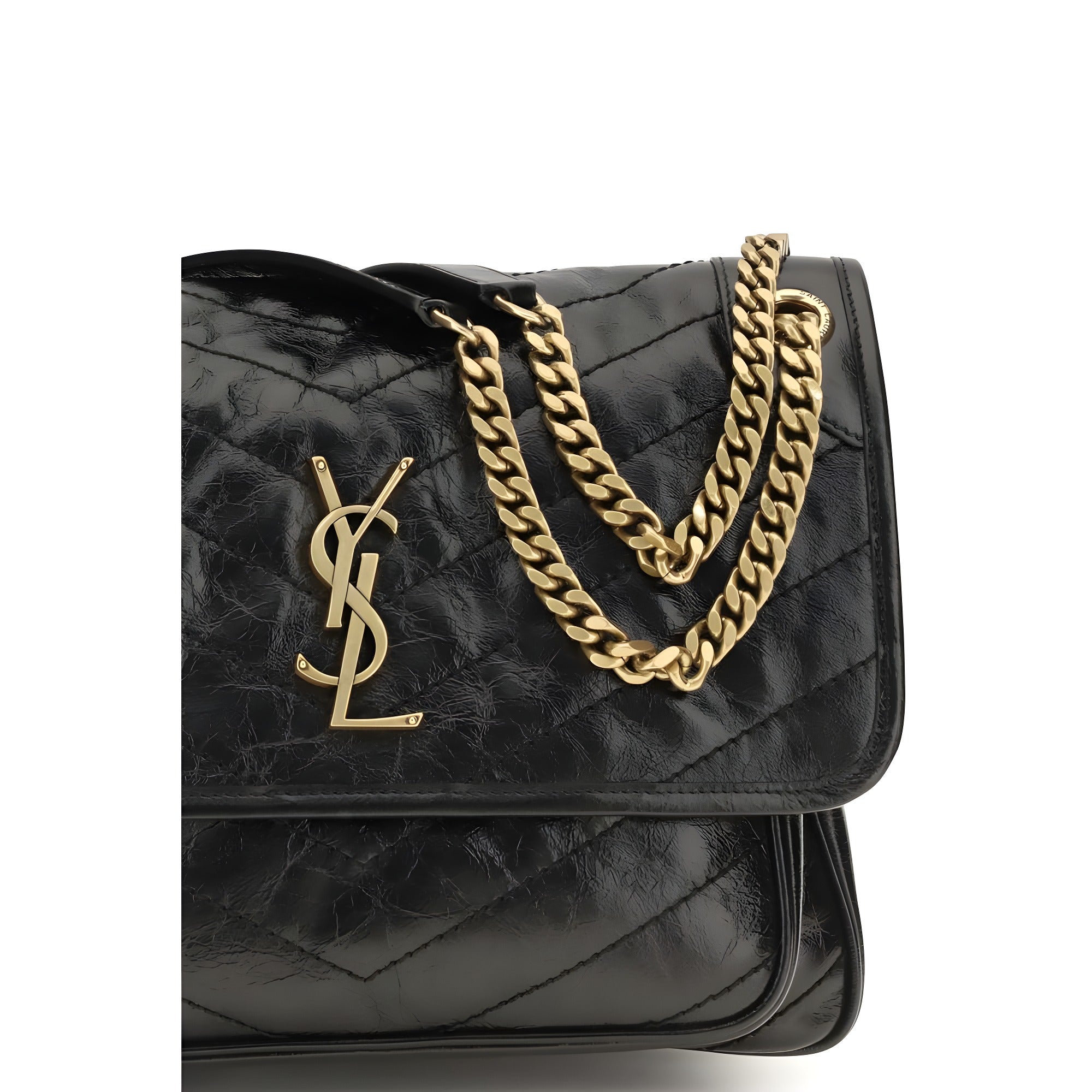Geantă Saint Laurent neagră din piele