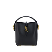 Geantă de umăr Saint Laurent neagră din piele de vițel