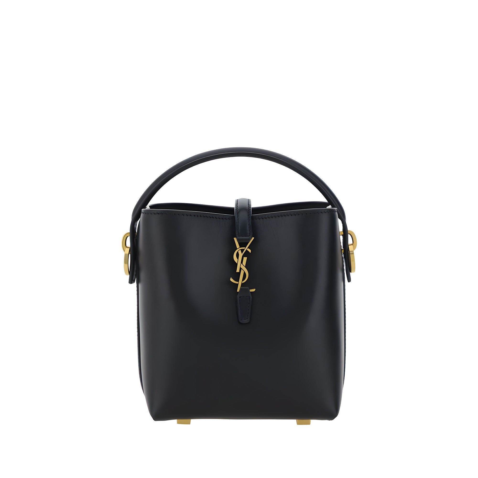 Geantă de umăr Saint Laurent neagră din piele de vițel