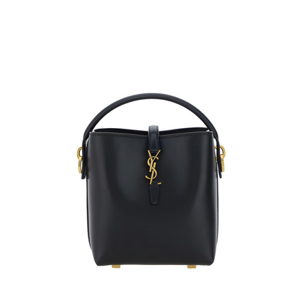 Geantă de umăr Saint Laurent neagră din piele de vițel
