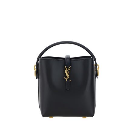 Geantă de umăr Saint Laurent neagră din piele de vițel