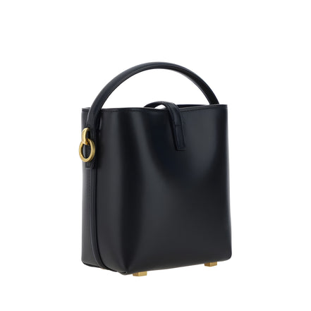 Geantă de umăr Saint Laurent neagră din piele de vițel
