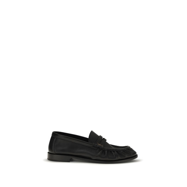 Saint Laurent Loafers Slip-On Negri din Piele