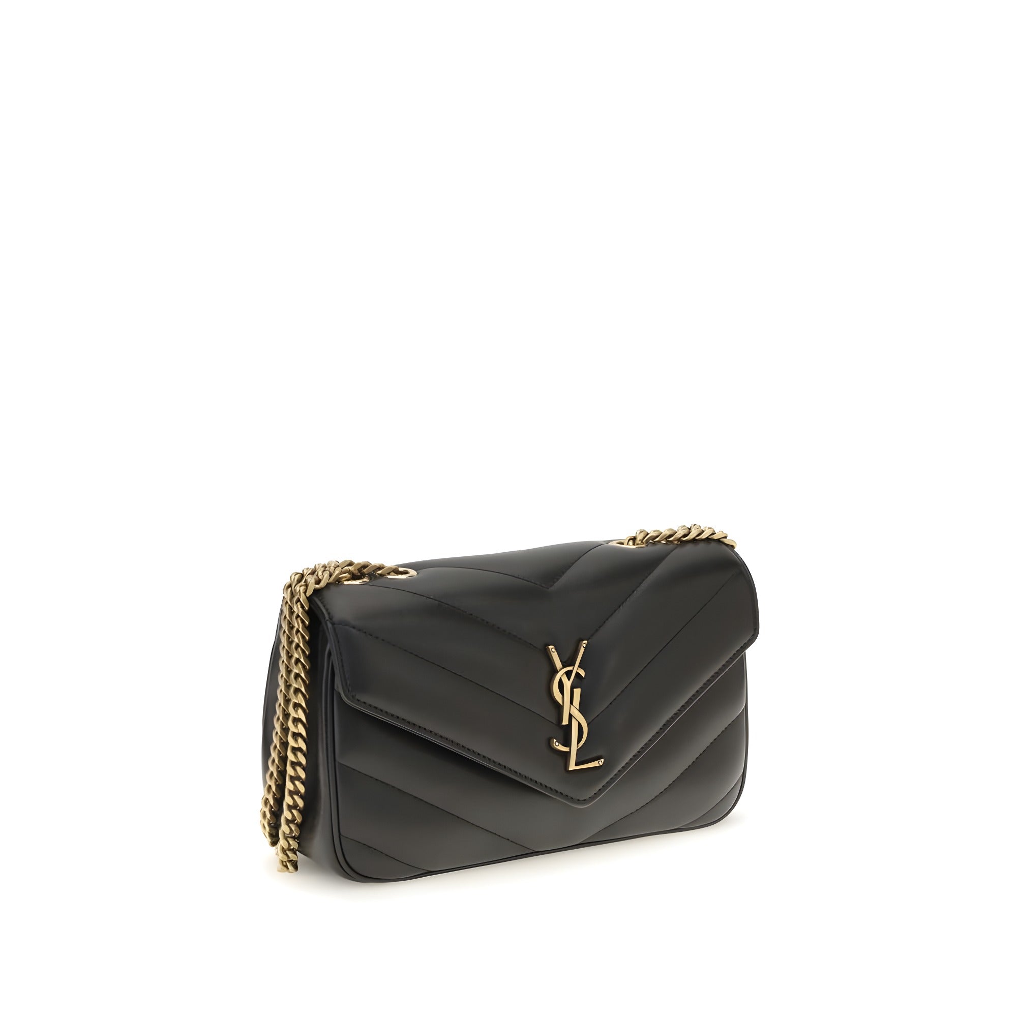 Geantă de umăr Saint Laurent neagră din piele nappa