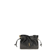 Plic Saint Laurent negru din piele nappa