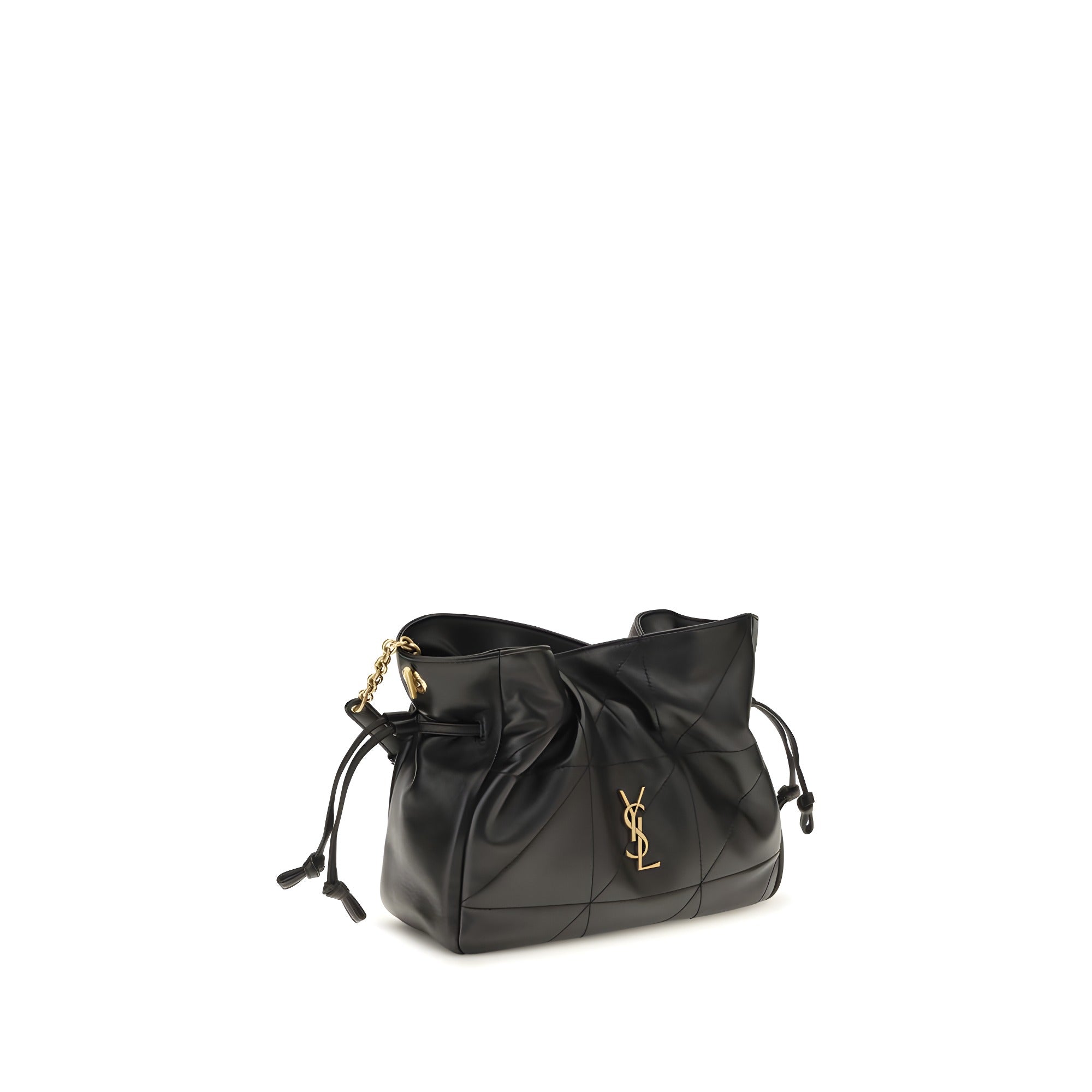 Plic Saint Laurent negru din piele nappa