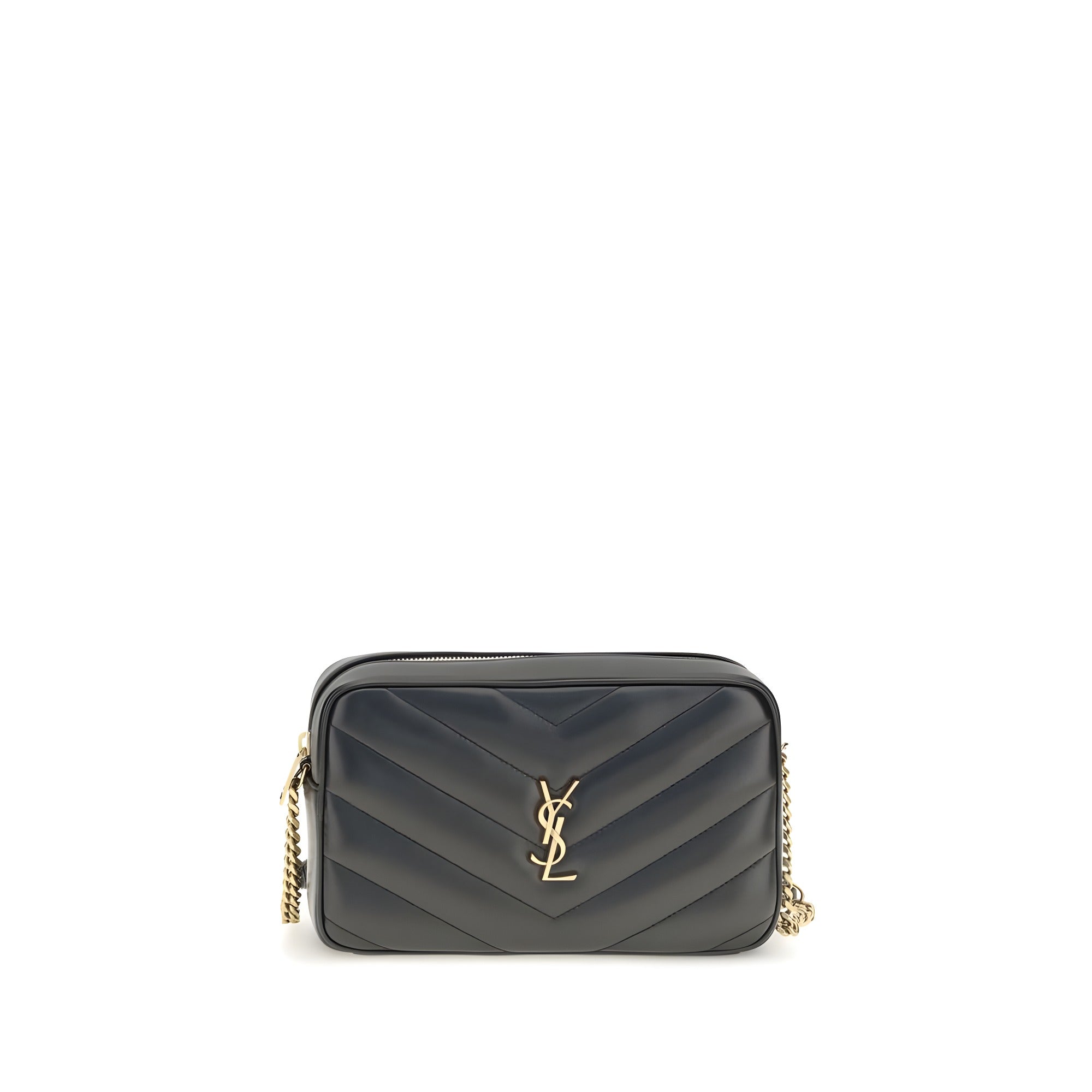 Geantă crossbody Saint Laurent neagră din piele nappa