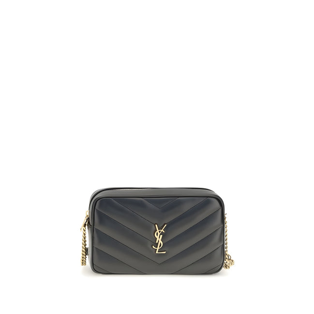 Geantă crossbody Saint Laurent neagră din piele nappa