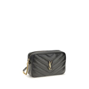 Geantă crossbody Saint Laurent neagră din piele nappa
