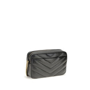 Geantă crossbody Saint Laurent neagră din piele nappa