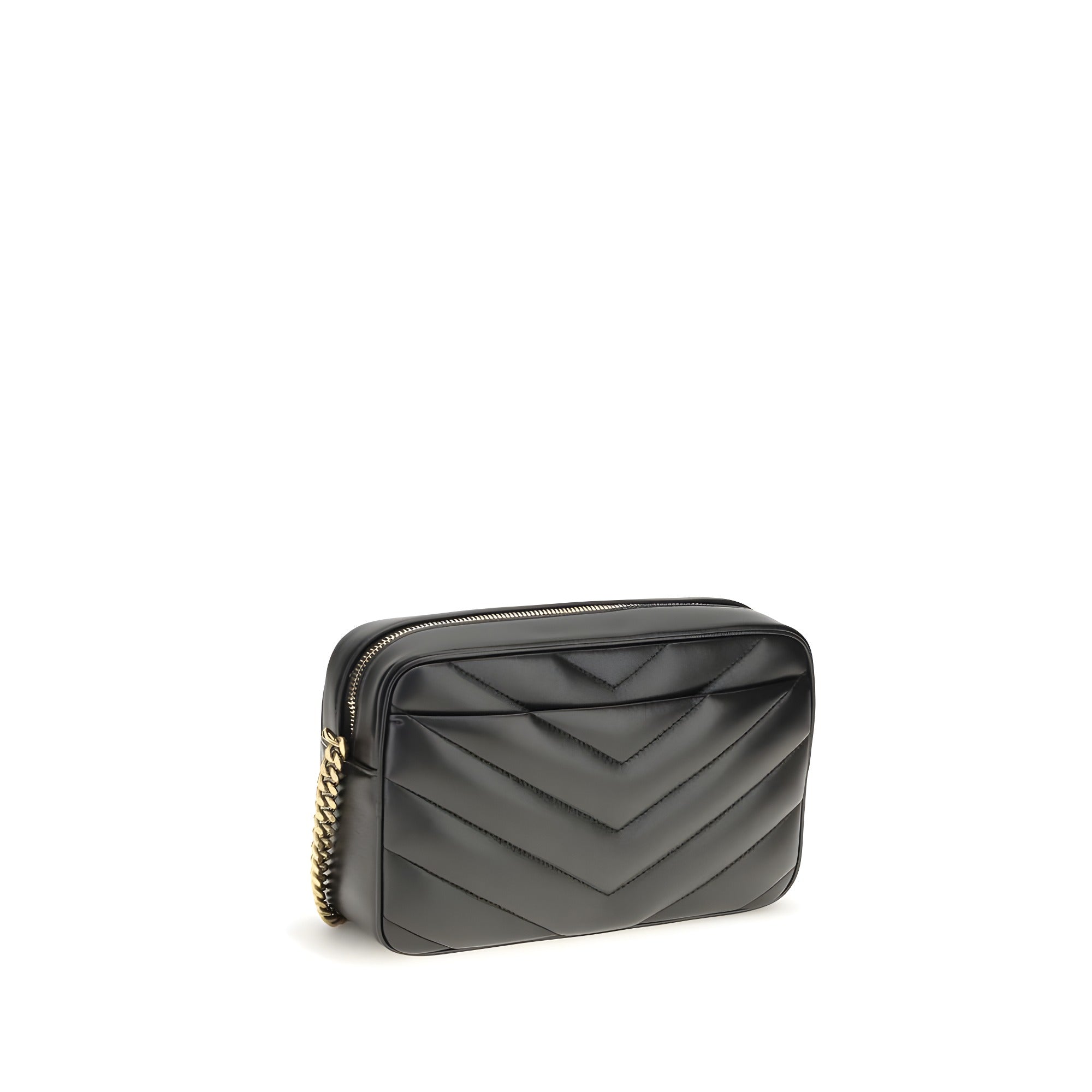 Geantă crossbody Saint Laurent neagră din piele nappa