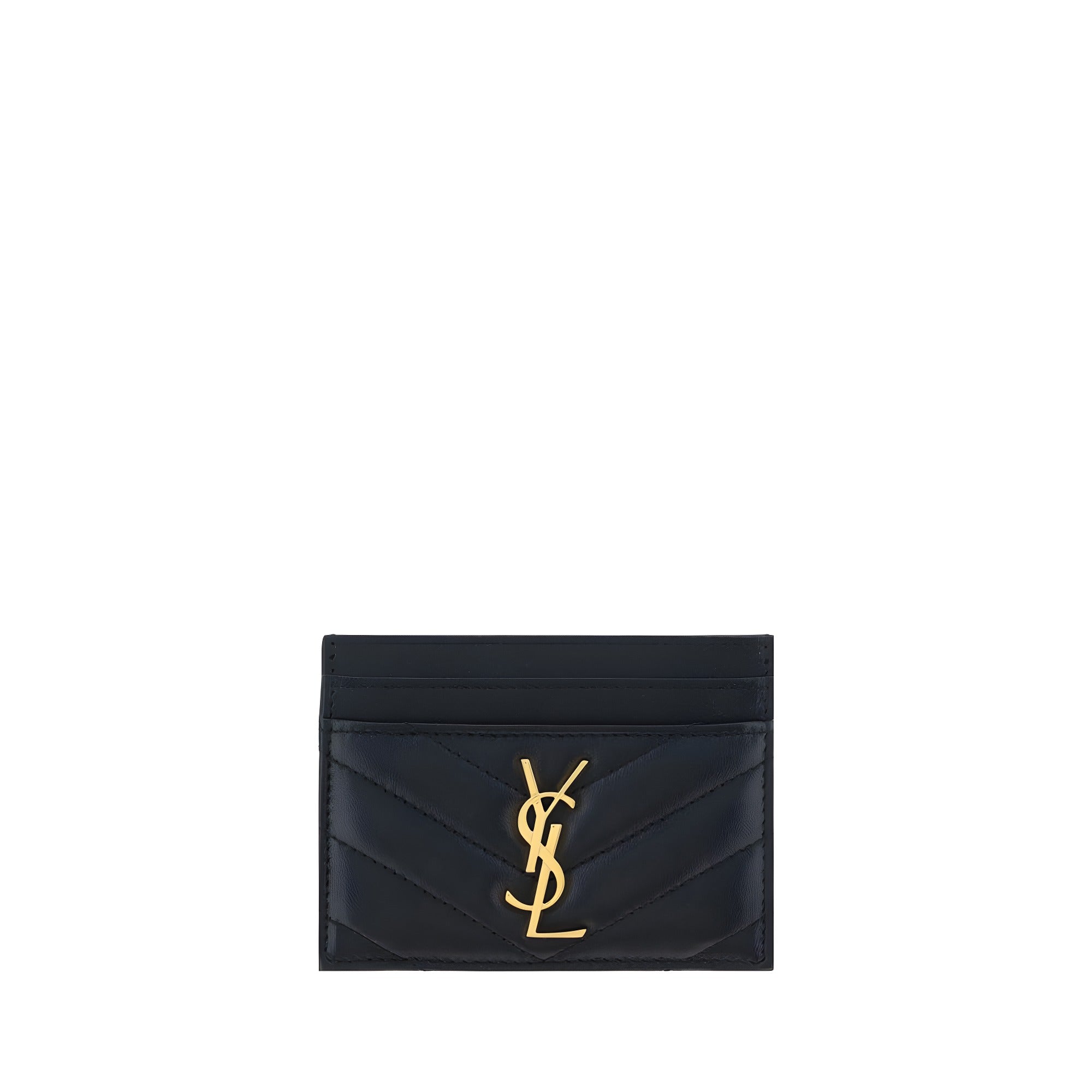 Saint Laurent Black Leather Wallet