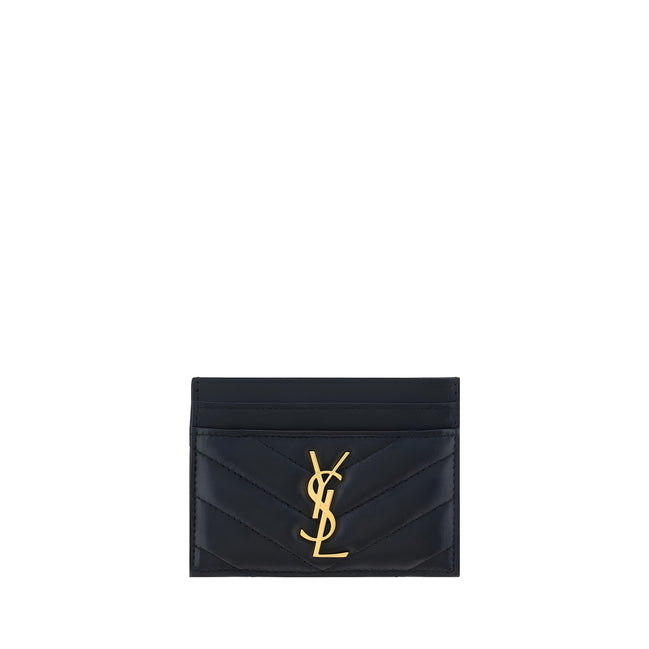 Saint Laurent Black Leather Wallet