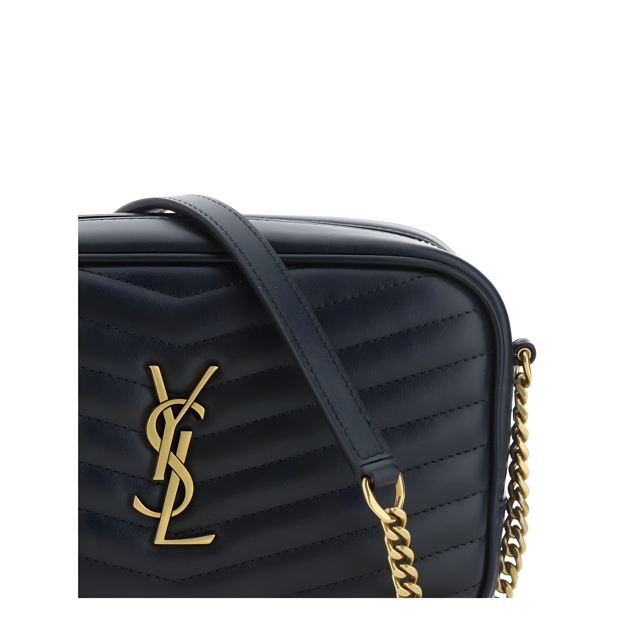 Geantă de umăr Saint Laurent neagră Lou