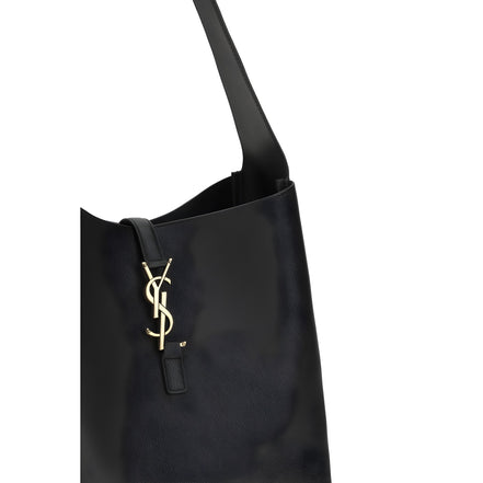 Geantă de umăr Saint Laurent neagră Le 5 À 7