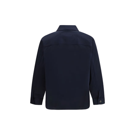 Jachetă Saint Laurent albastră din bumbac