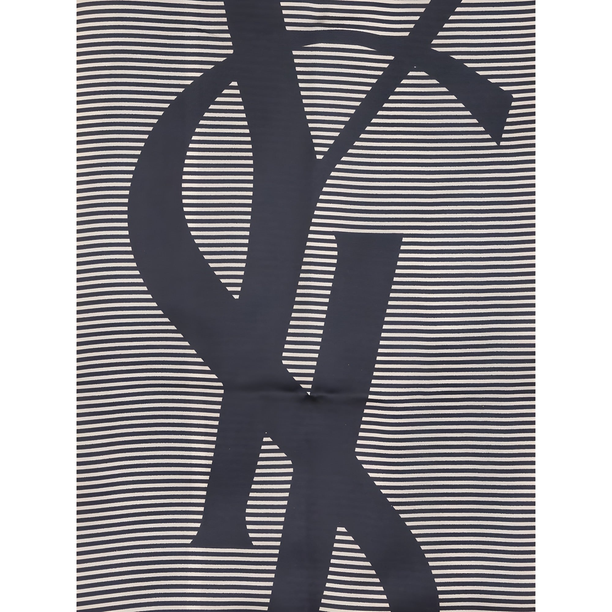 Saint Laurent Blue Silk Scarf