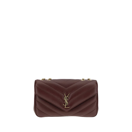 Geantă de umăr Saint Laurent bordo