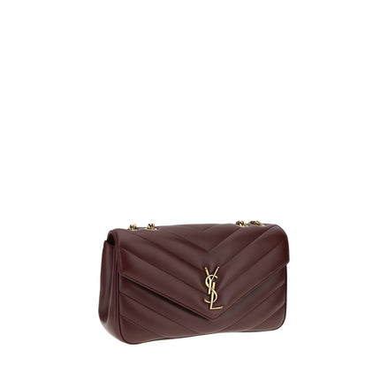 Geantă de umăr Saint Laurent bordo