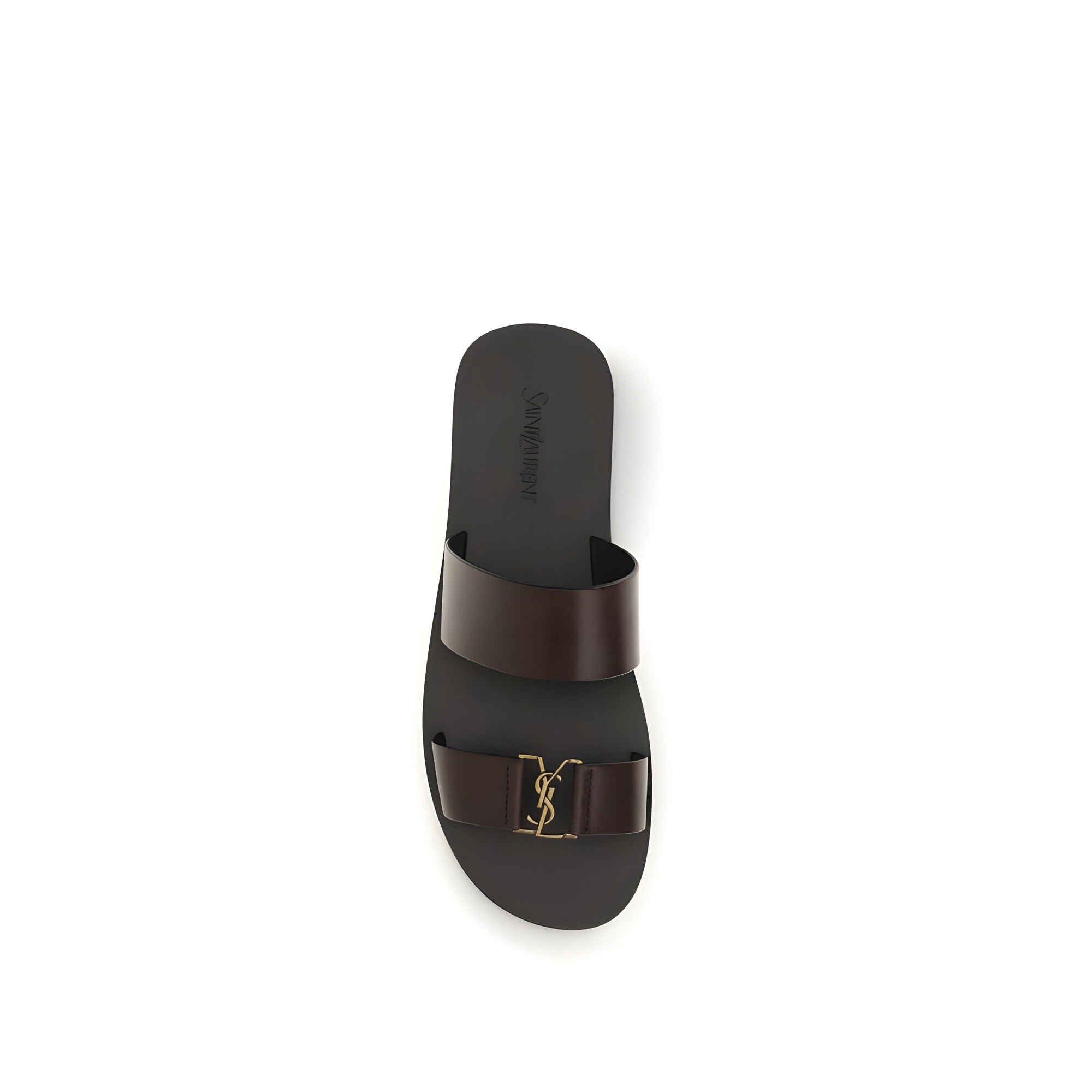Saint Laurent Brown Flat Sandals