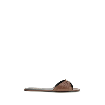 Papuci Saint Laurent maro din piele