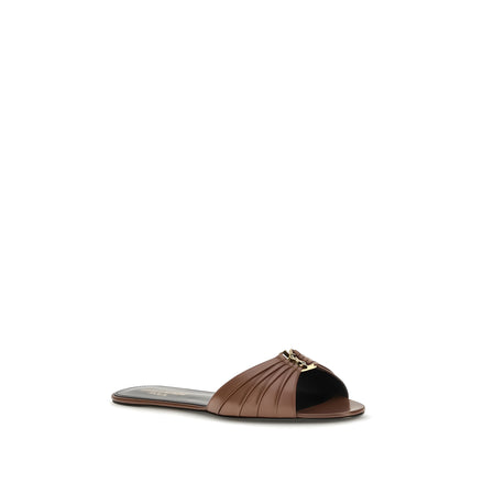 Papuci Saint Laurent maro din piele