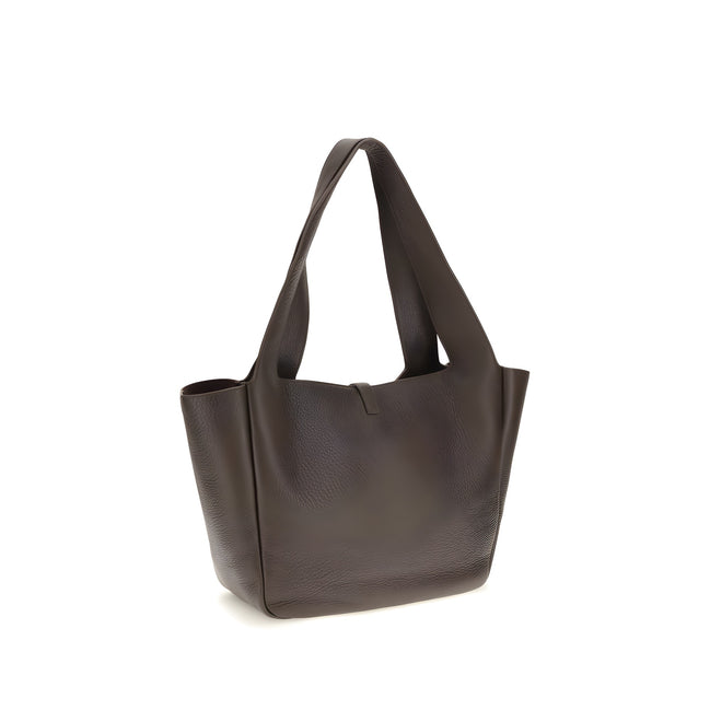 Saint Laurent Brown Calf Leather Shoulder Bag