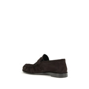Mocasini slip-on Saint Laurent maro din piele
