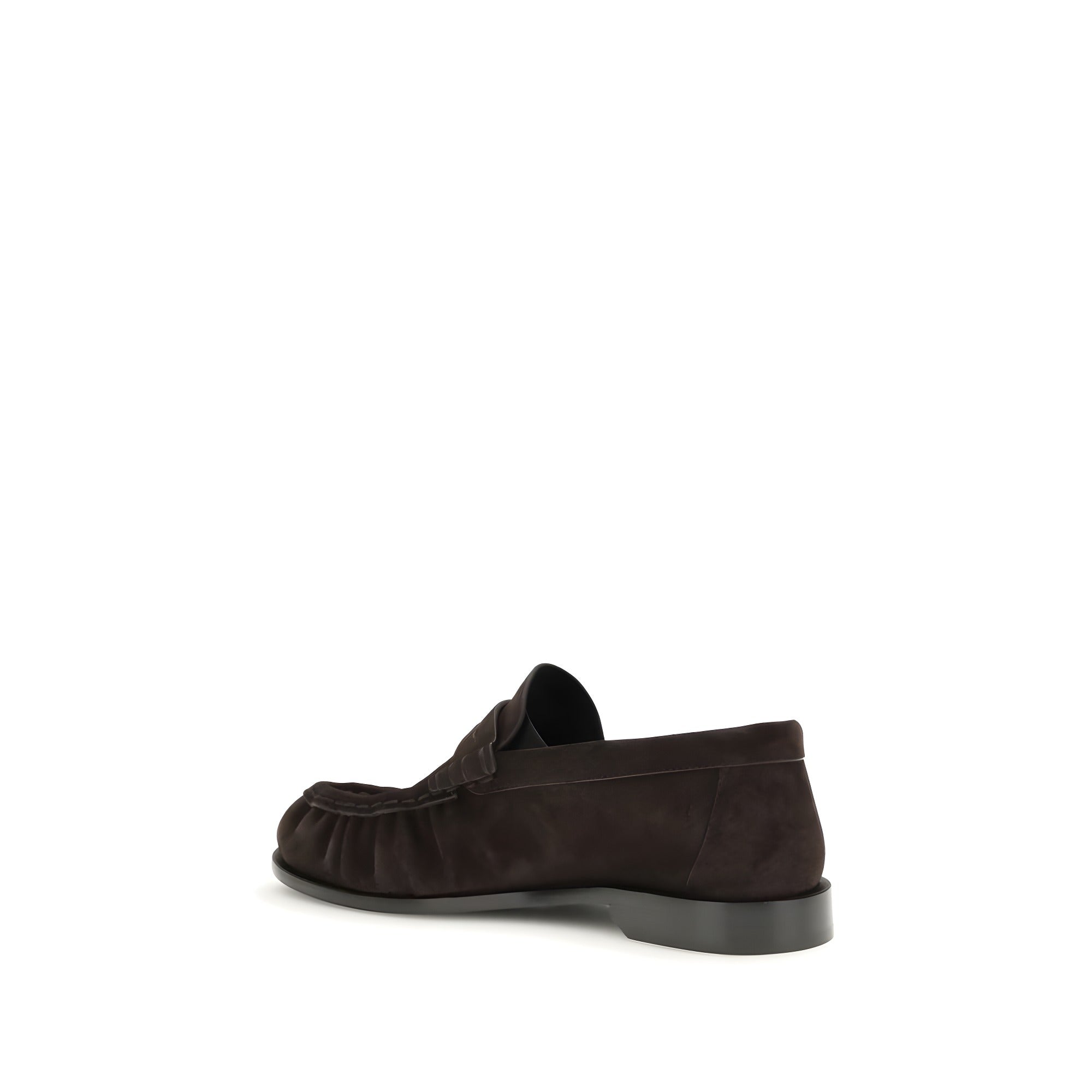 Mocasini slip-on Saint Laurent maro din piele