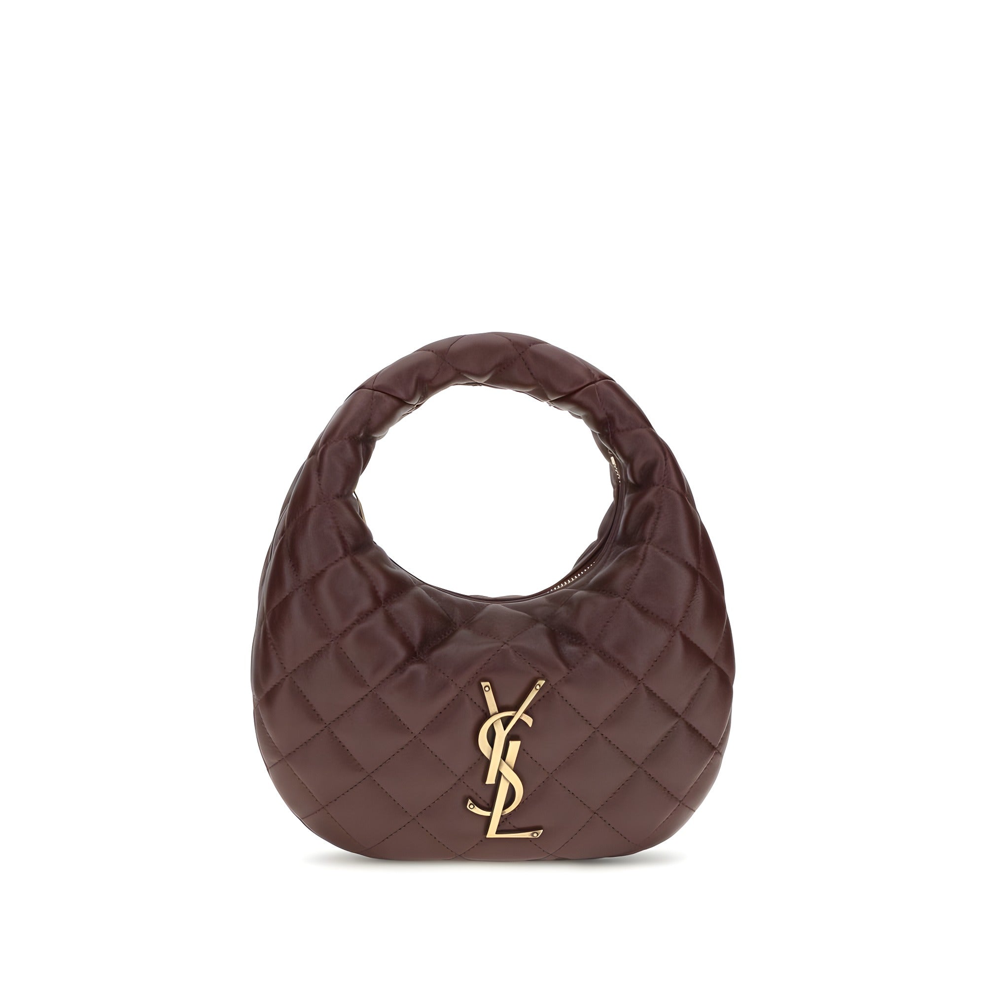 Geantă Saint Laurent maro din piele nappa