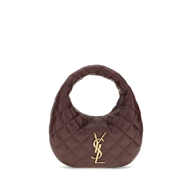 Geantă Saint Laurent maro din piele nappa
