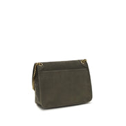 Saint Laurent Gray Leather Shoulder Bag