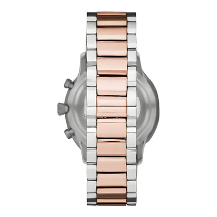 Ceas Cronograf din Oțel Emporio Armani Argintiu și Bronz