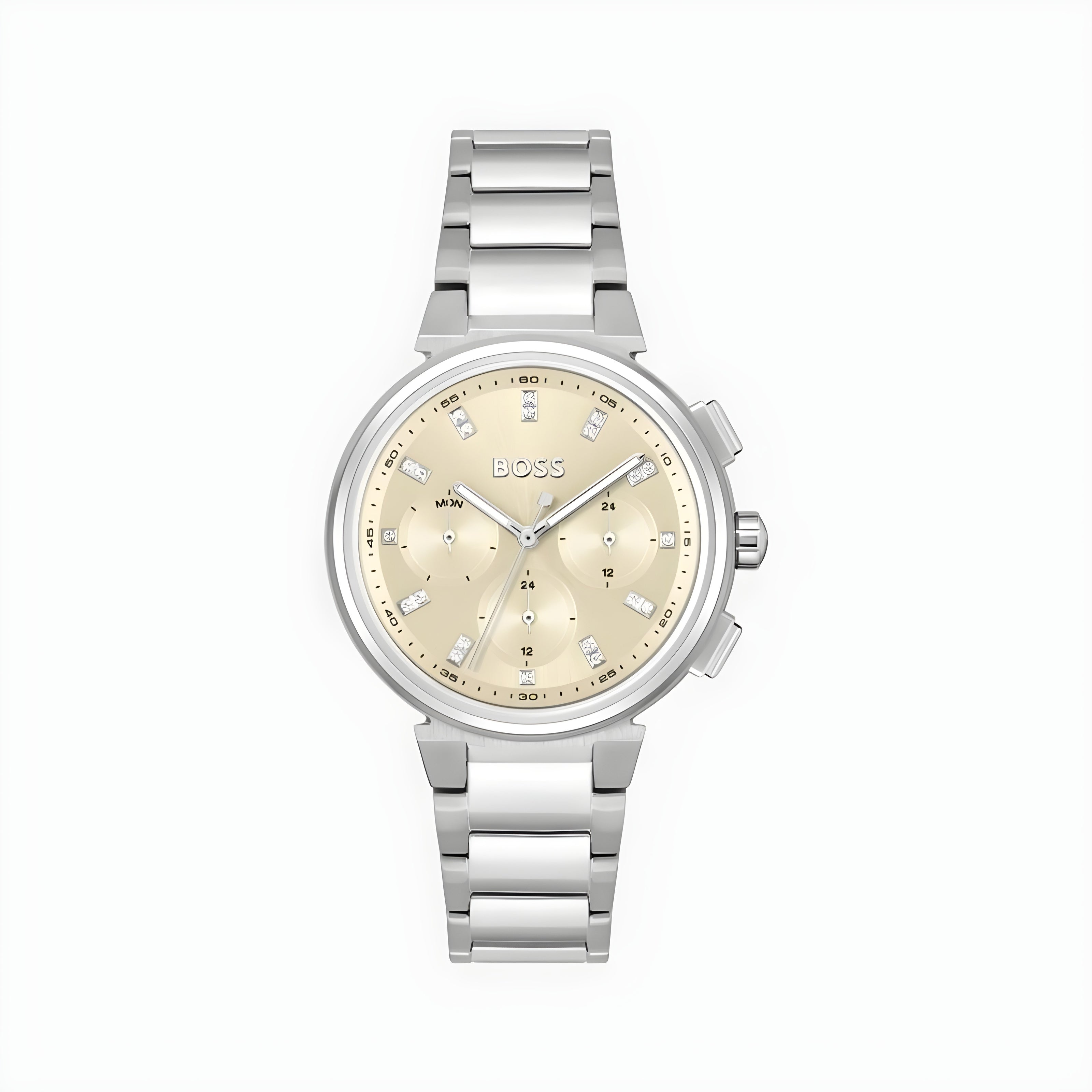 Hugo Boss Silver Stainless Steel Dress Watch