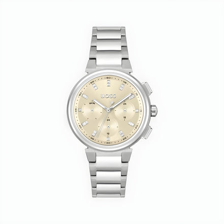Hugo Boss Silver Stainless Steel Dress Watch