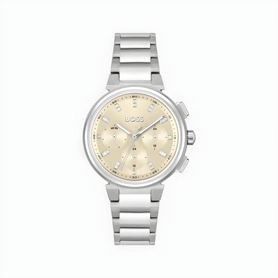 Hugo Boss Silver Stainless Steel Dress Watch