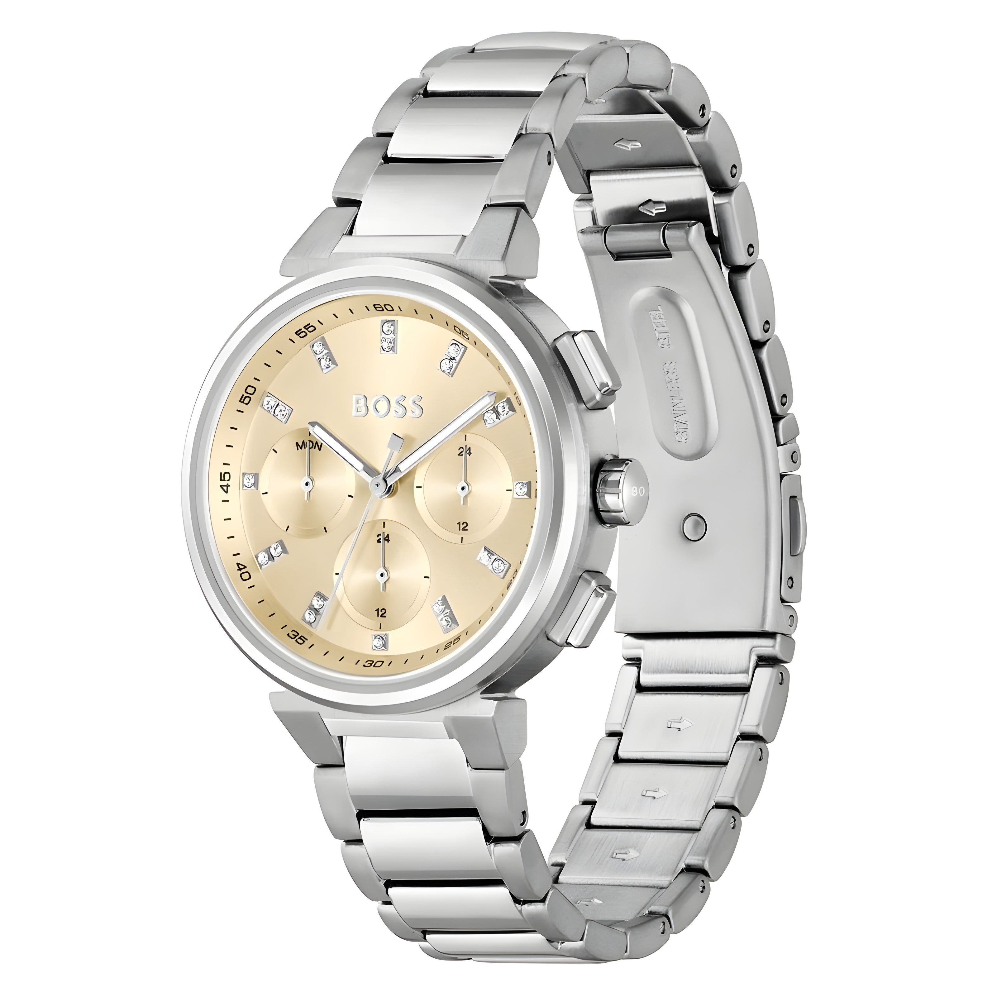 Hugo Boss Silver Stainless Steel Dress Watch