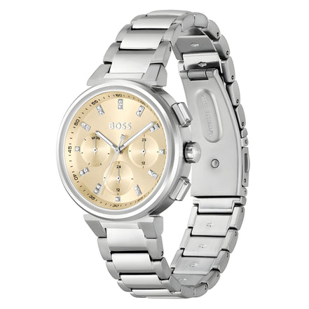 Hugo Boss Silver Stainless Steel Dress Watch