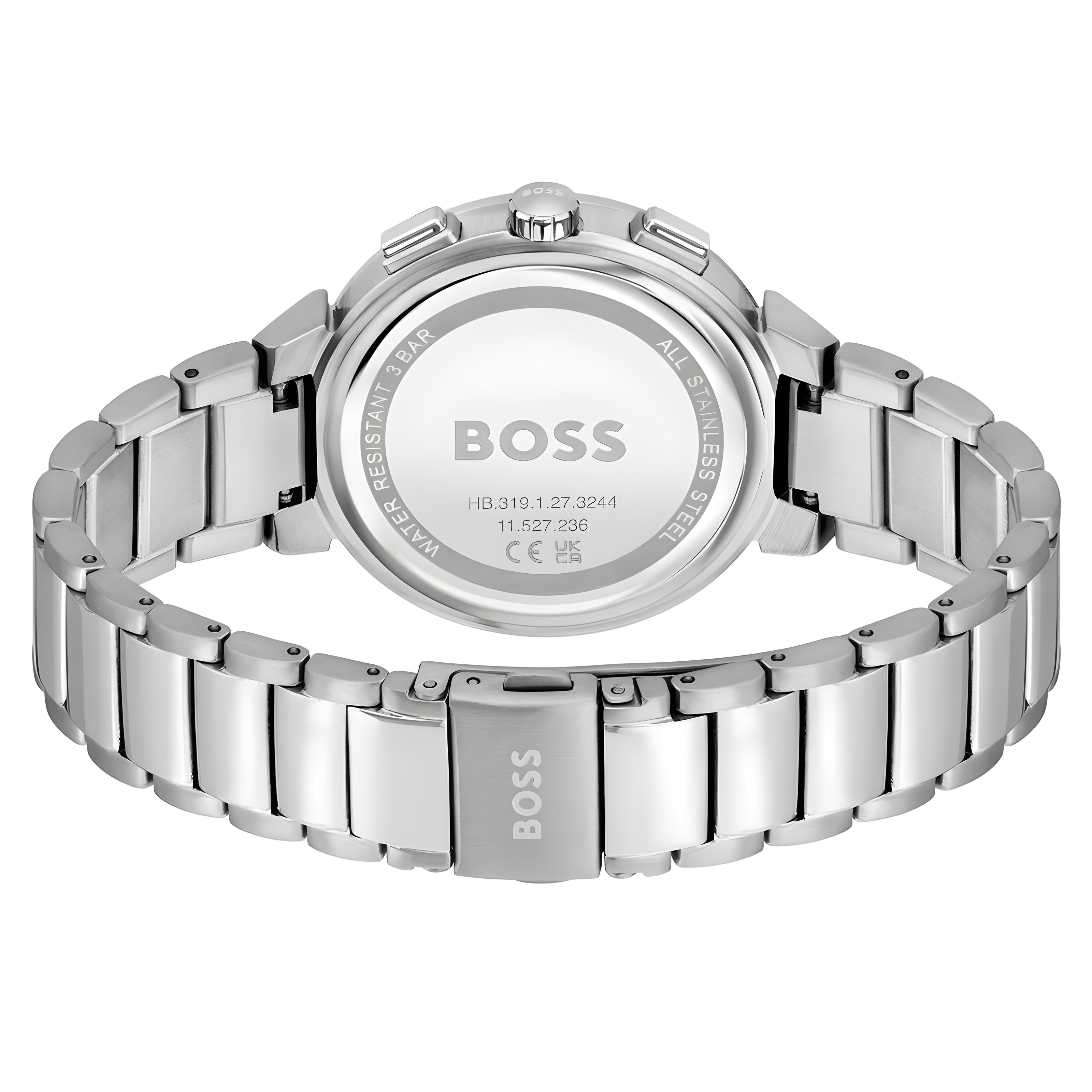 Hugo Boss Silver Stainless Steel Dress Watch