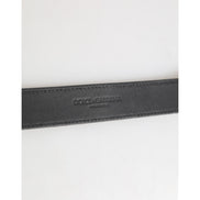 Dolce & Gabbana Bandă de gât din piele argintie texturată cu metal auriu