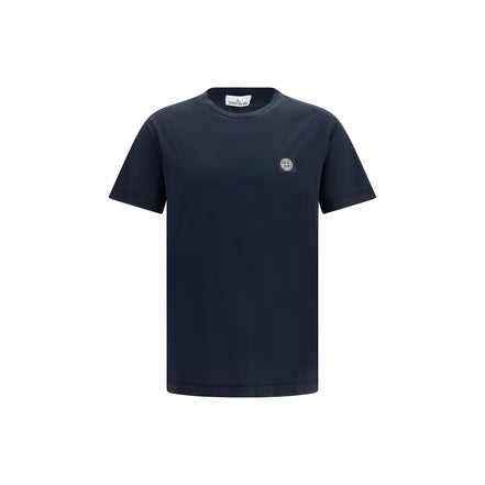 Tricou Stone Island albastru din bumbac
