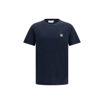 Tricou Stone Island albastru din bumbac