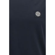 Tricou Stone Island albastru din bumbac