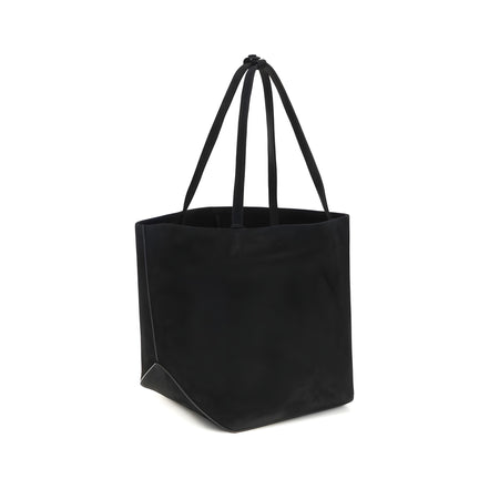 The Row Black Lambskin Shoulder Bag