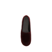 Mocasini slip-on The Row bordo din bumbac