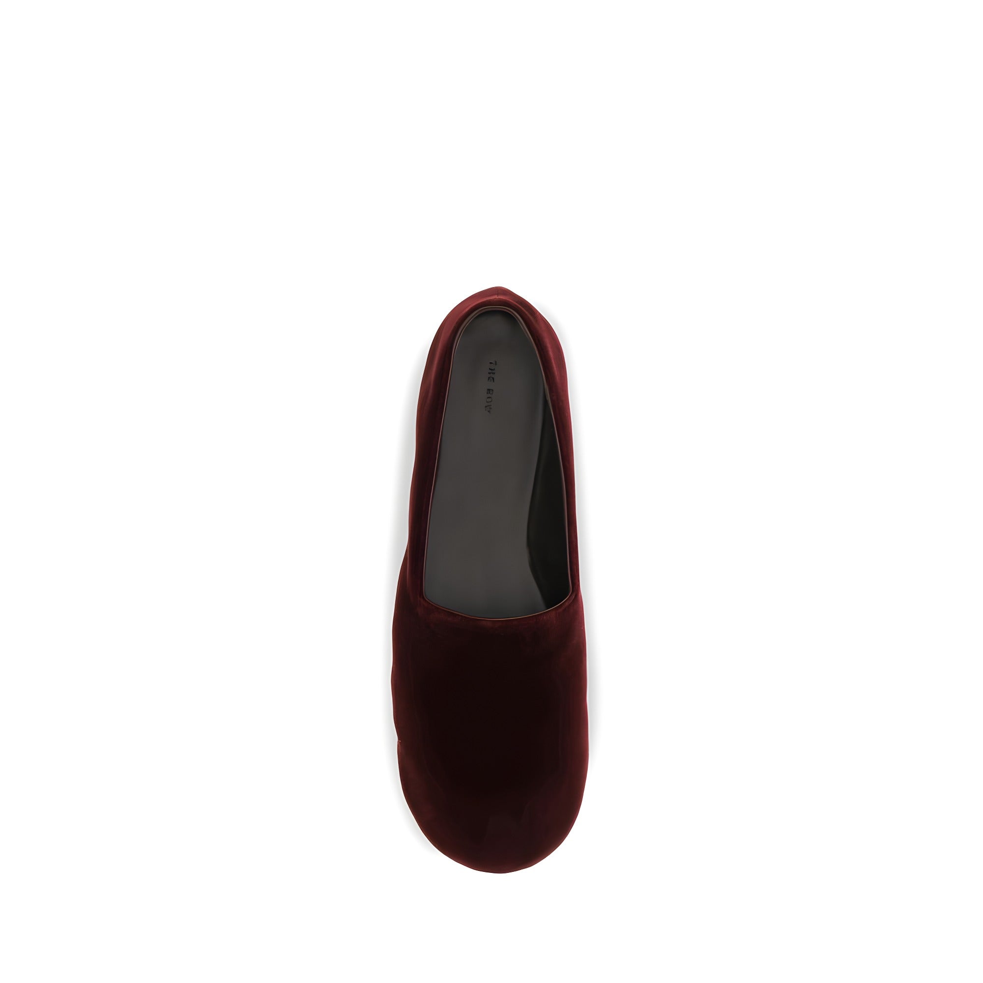 Mocasini slip-on The Row bordo din bumbac