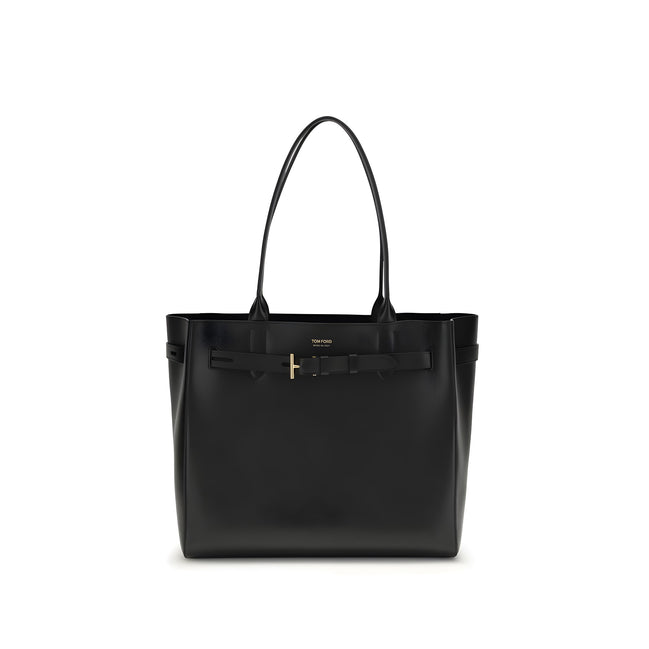 Geantă de umăr Tom Ford neagră din piele