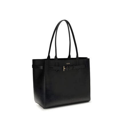 Geantă de umăr Tom Ford neagră din piele