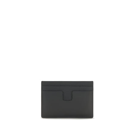 Suport de carduri Tom Ford negru din piele