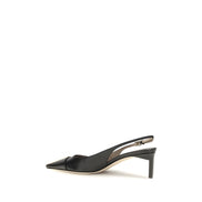 Tom Ford Black Calf Leather Mid Heel Pumps